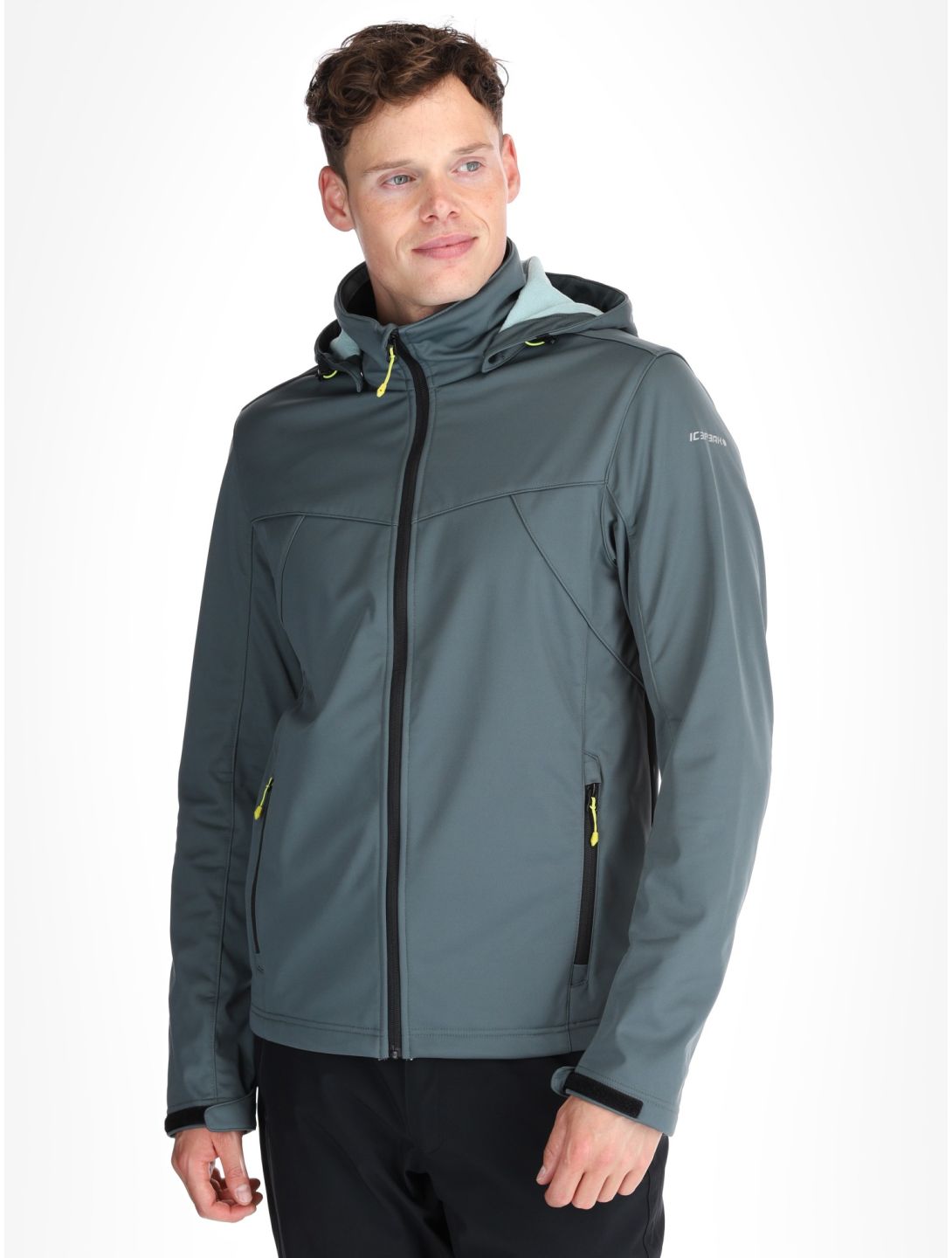 Icepeak, Biggs softshell ski-jas heren Dark Olive groen 