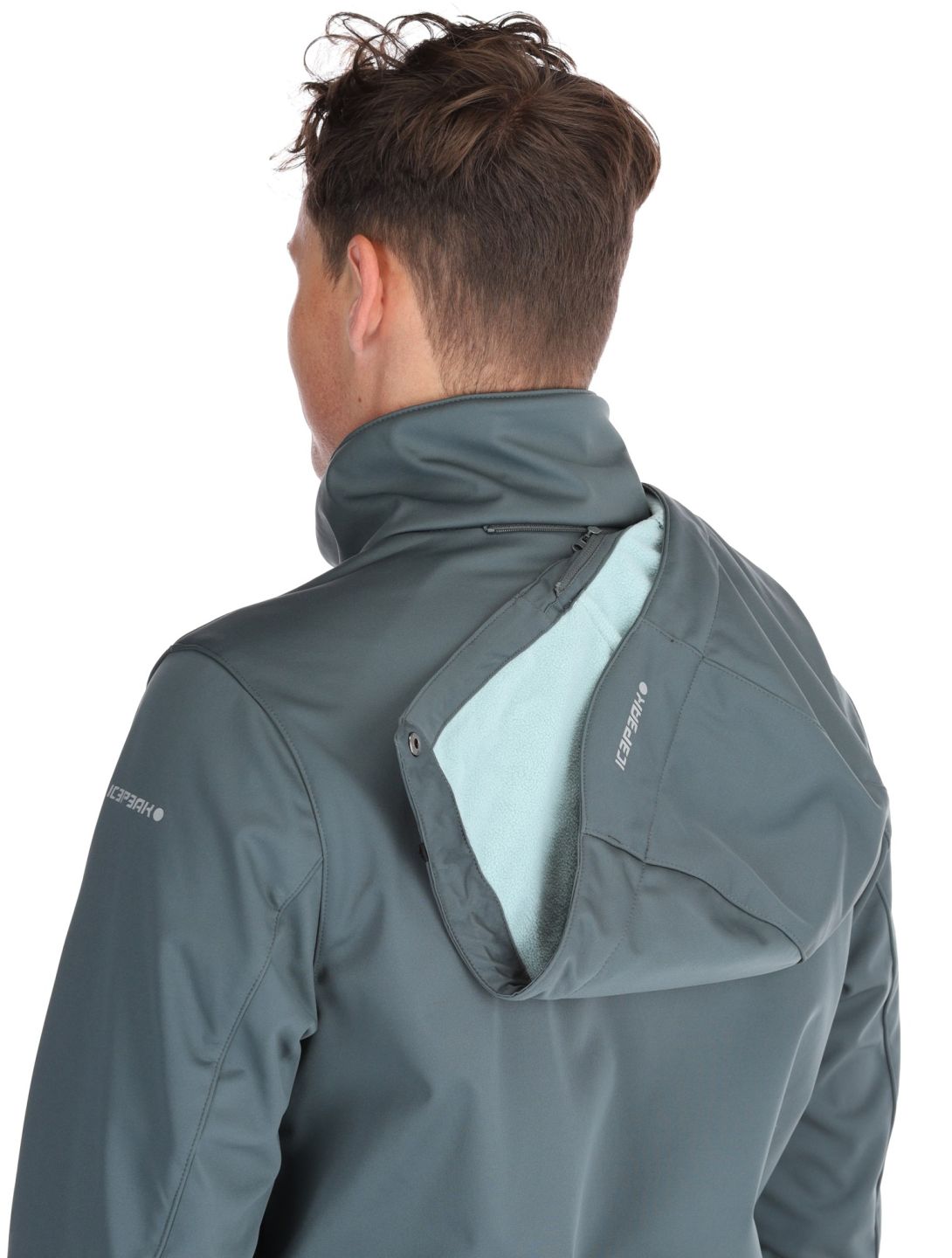 Icepeak, Biggs softshell ski-jas heren Dark Olive groen 