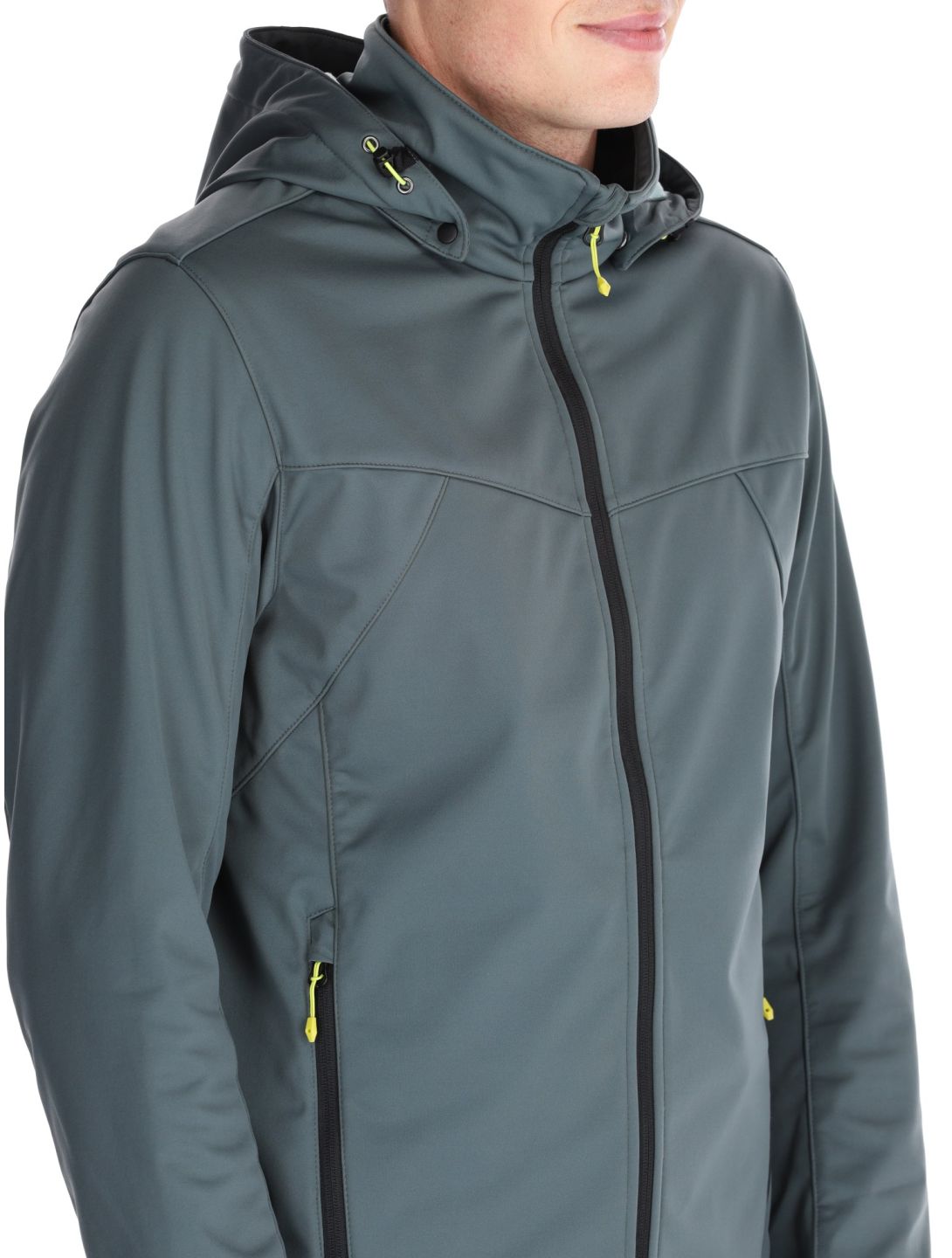 Icepeak, Biggs softshell ski-jas heren Dark Olive groen 