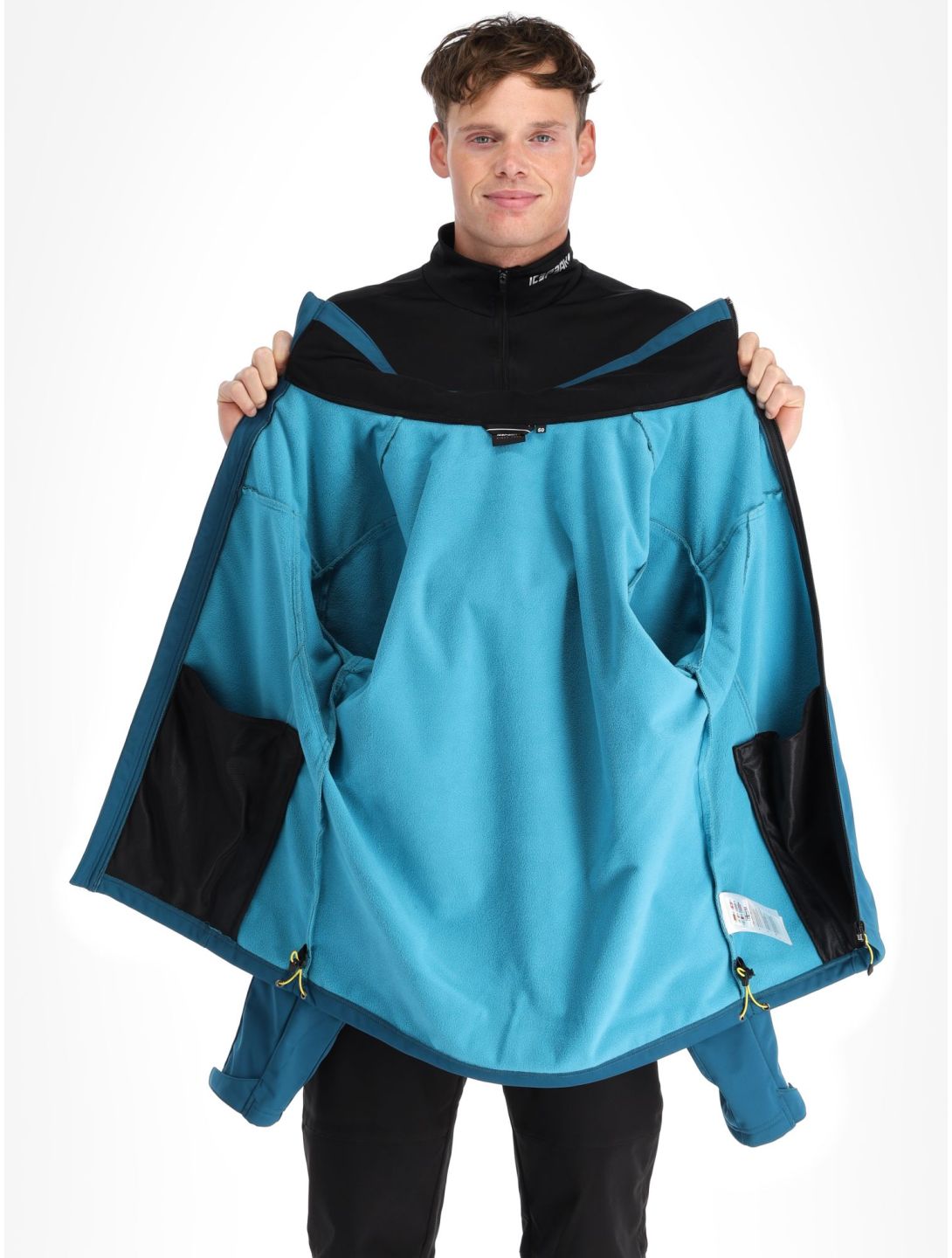 Icepeak, Biggs AC Softshell jas heren turquoise Blauw 