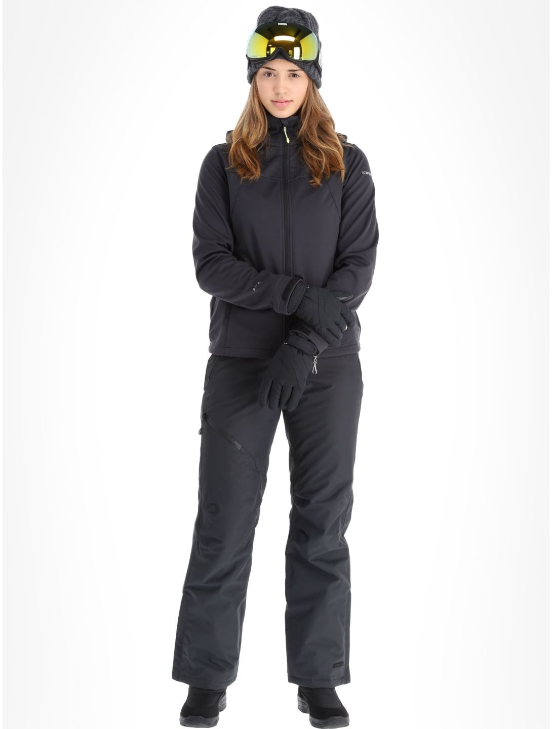 Icepeak, Boise AC Softshell jas dames Grijs 