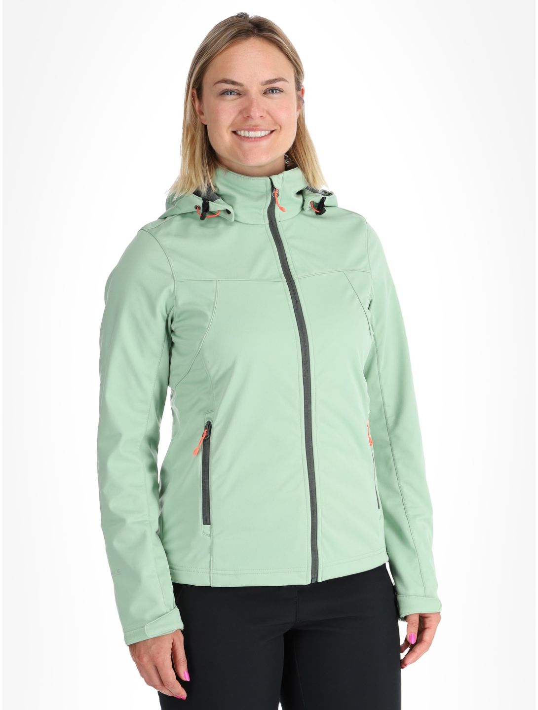 Icepeak, Boise softshell ski-jas dames Light Green groen 