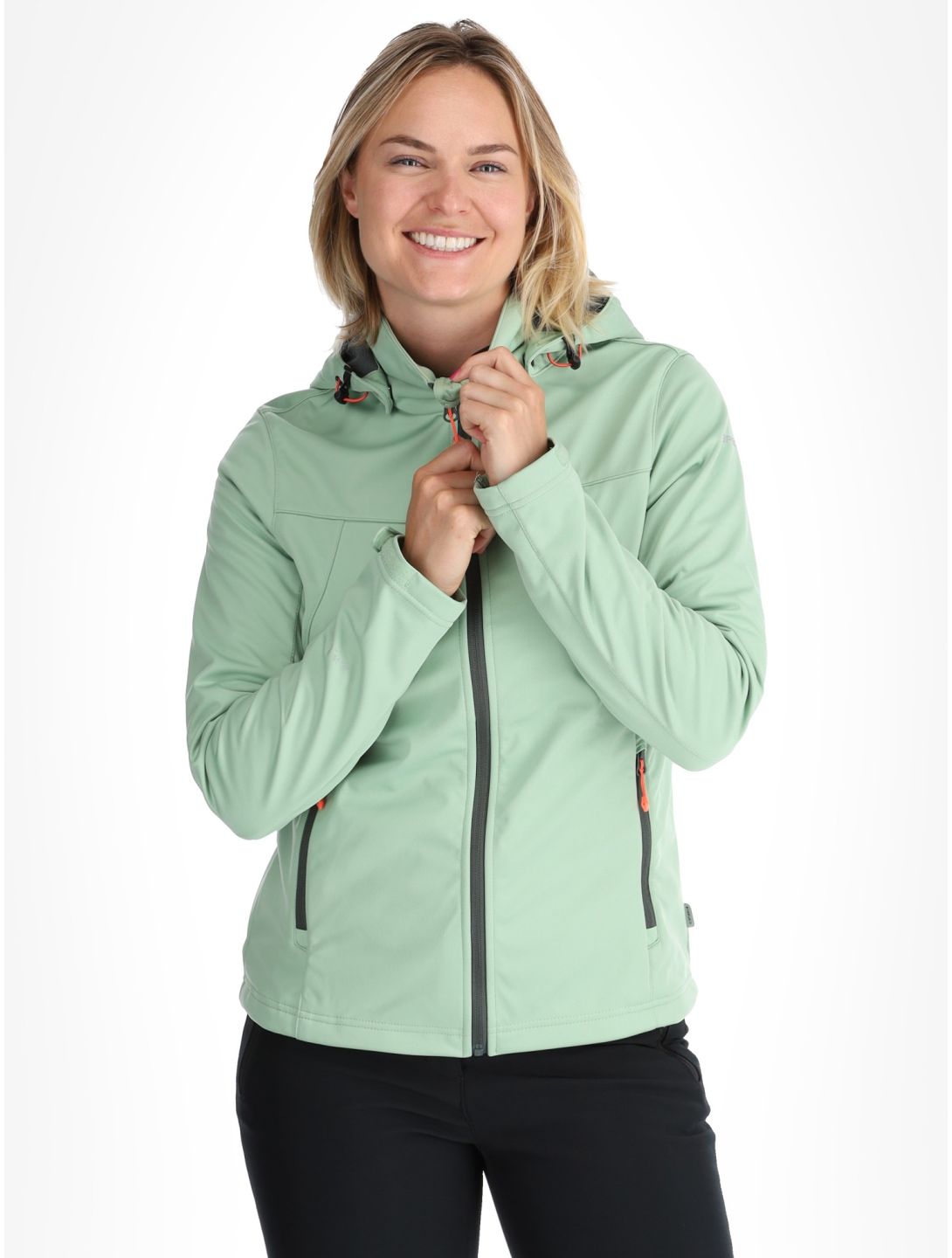 Icepeak, Boise softshell ski-jas dames Light Green groen 