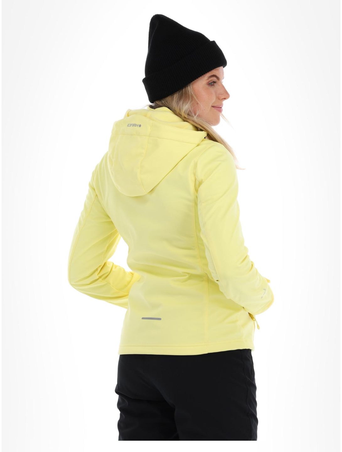 Icepeak, Boise softshell ski-jas dames pastel geel 