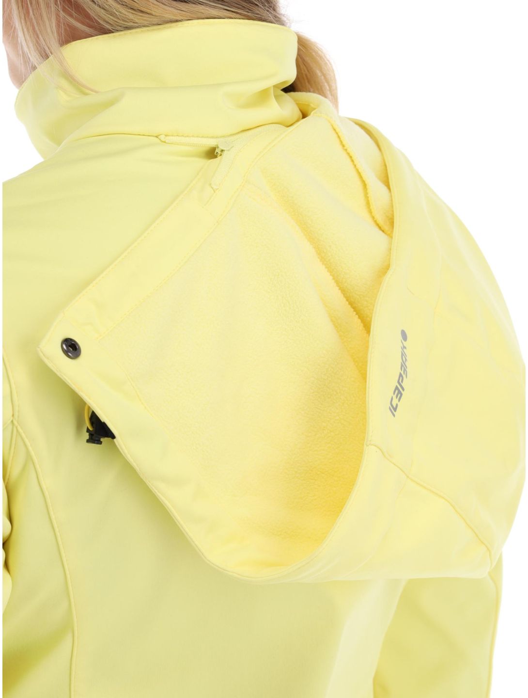 Icepeak, Boise softshell ski-jas dames pastel geel 