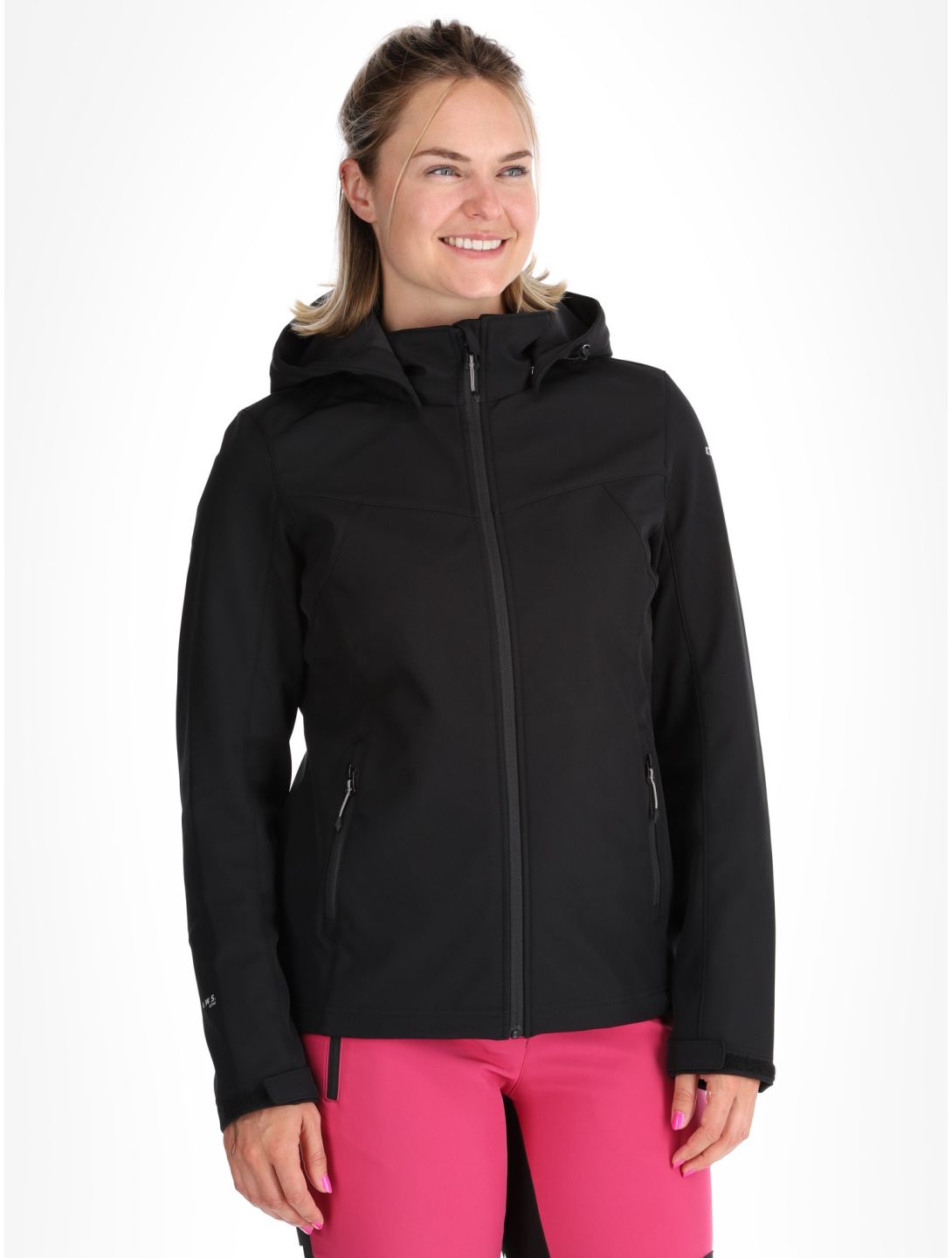 Icepeak, Brenham softshell ski-jas dames Basic Black zwart 