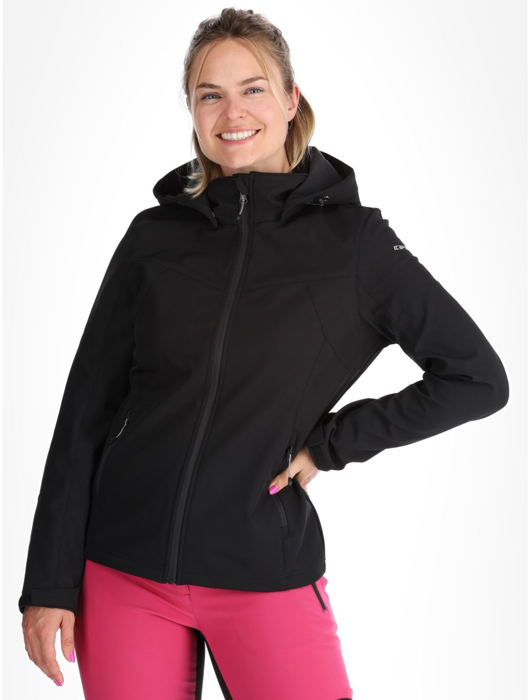 Icepeak, Brenham softshell ski-jas dames Basic Black zwart 