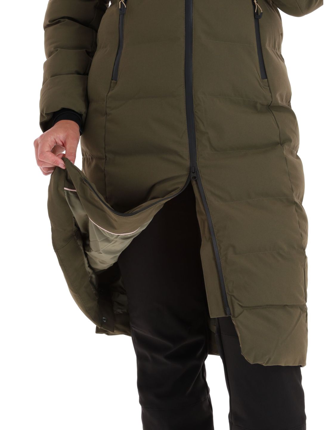 Icepeak, Brilon winterjas dames Dark Olive groen 