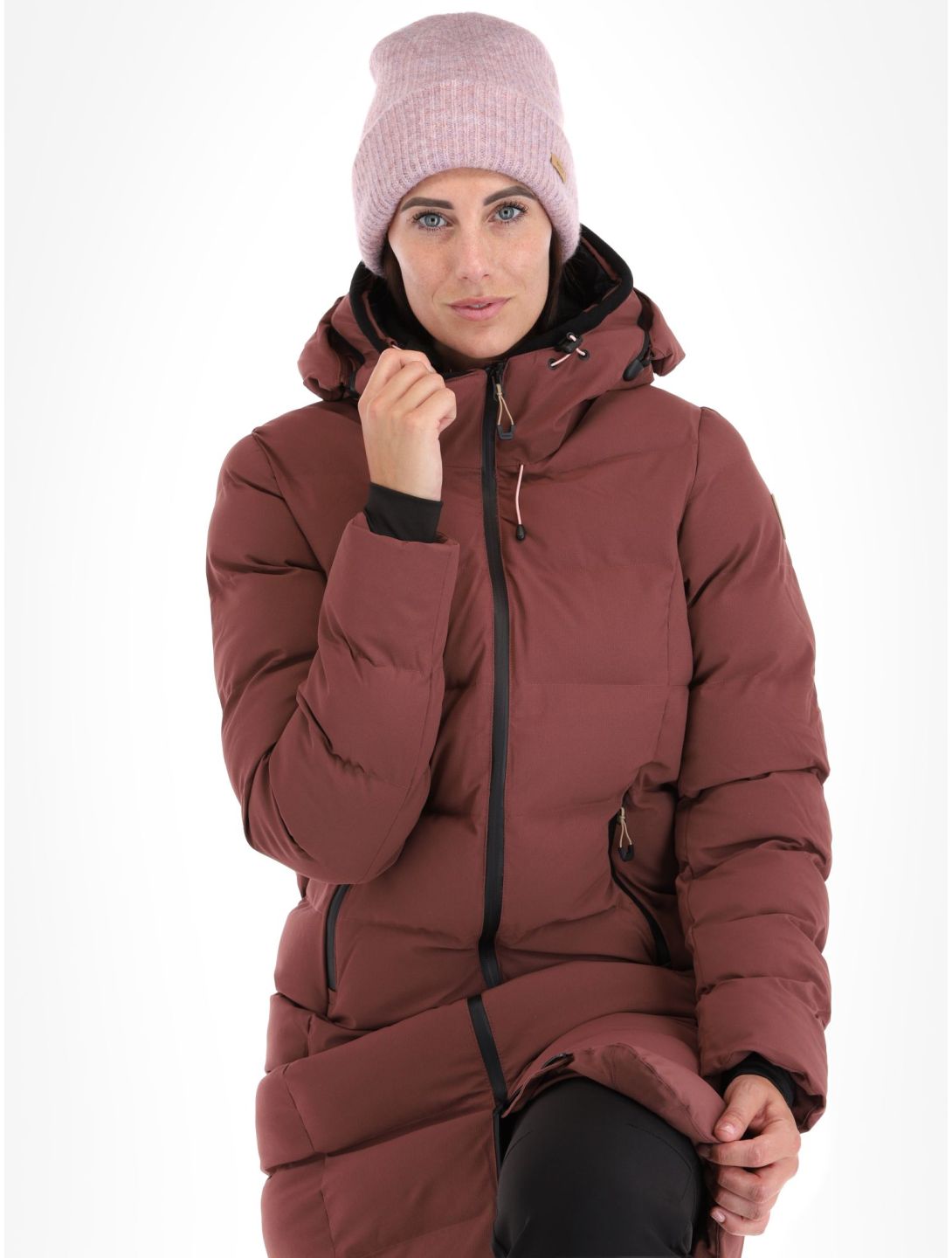 Icepeak, Brilon winterjas dames Mahogany bordeaux 