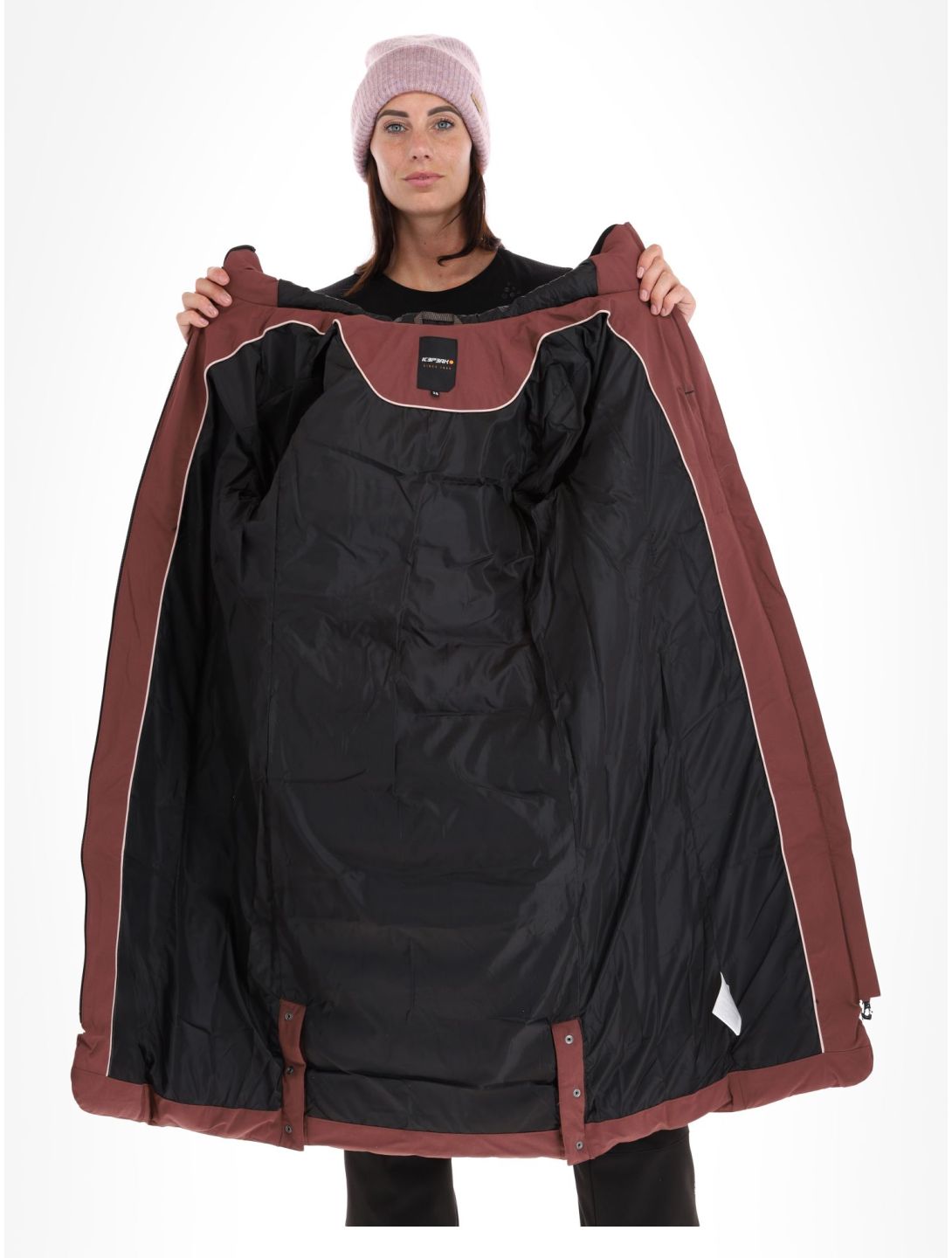 Icepeak, Brilon winterjas dames Mahogany bordeaux 