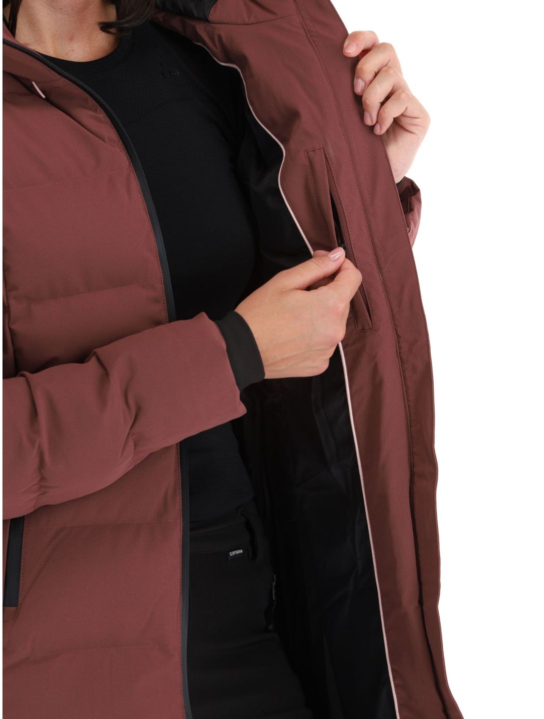 Icepeak, Brilon winterjas dames Mahogany bordeaux 