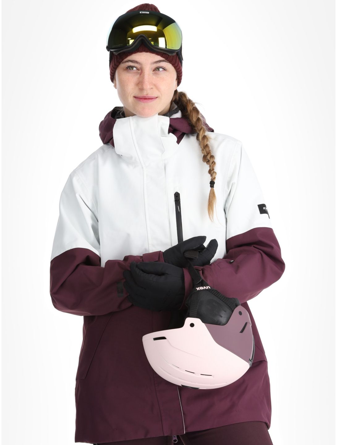 Icepeak, Cabot hardshell ski-jas dames Plum paars 