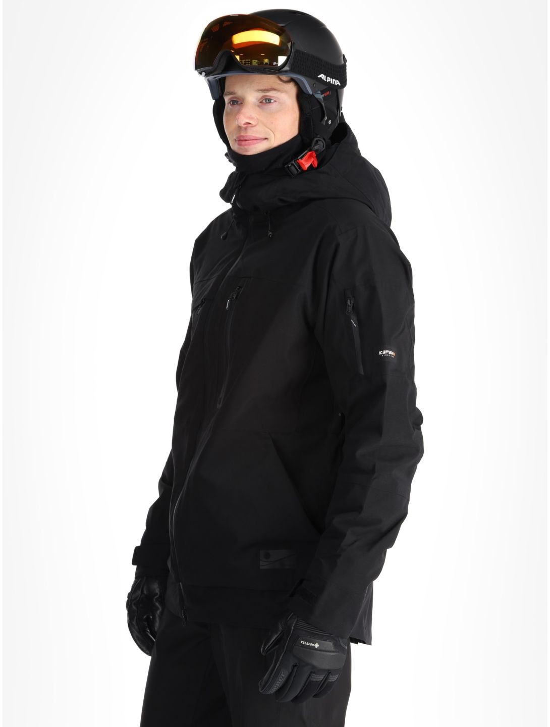 Icepeak, Cale AA Jas gevoerd heren Black Zwart 