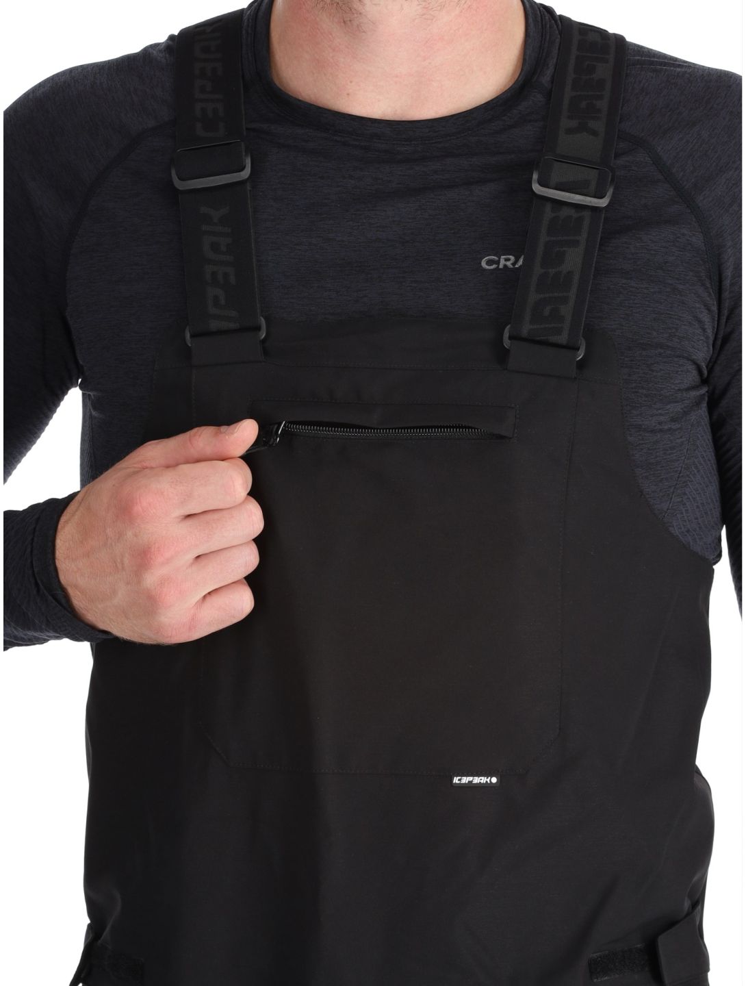 Icepeak, Cambo BA Skibroek Gevoerd heren Black Zwart 