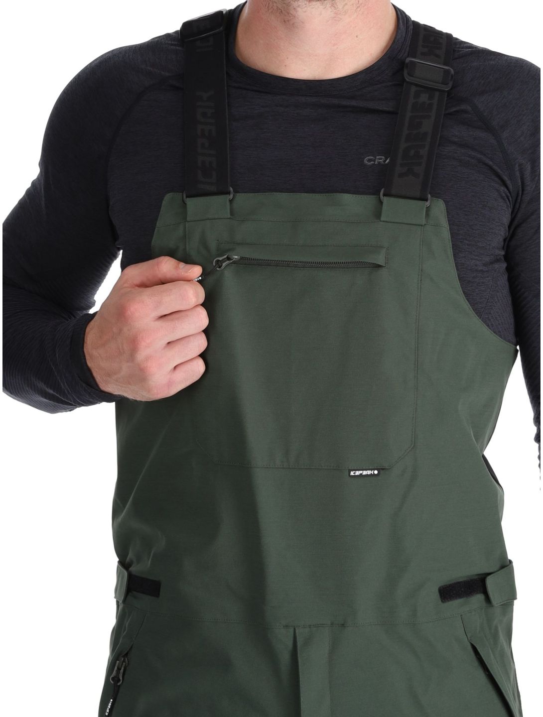 Icepeak, Cambo BA Skibroek Gevoerd heren Dark Olive Groen 