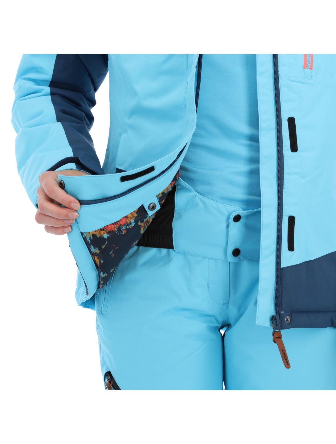 Icepeak, Casena ski-jas dames turquoise Blauw