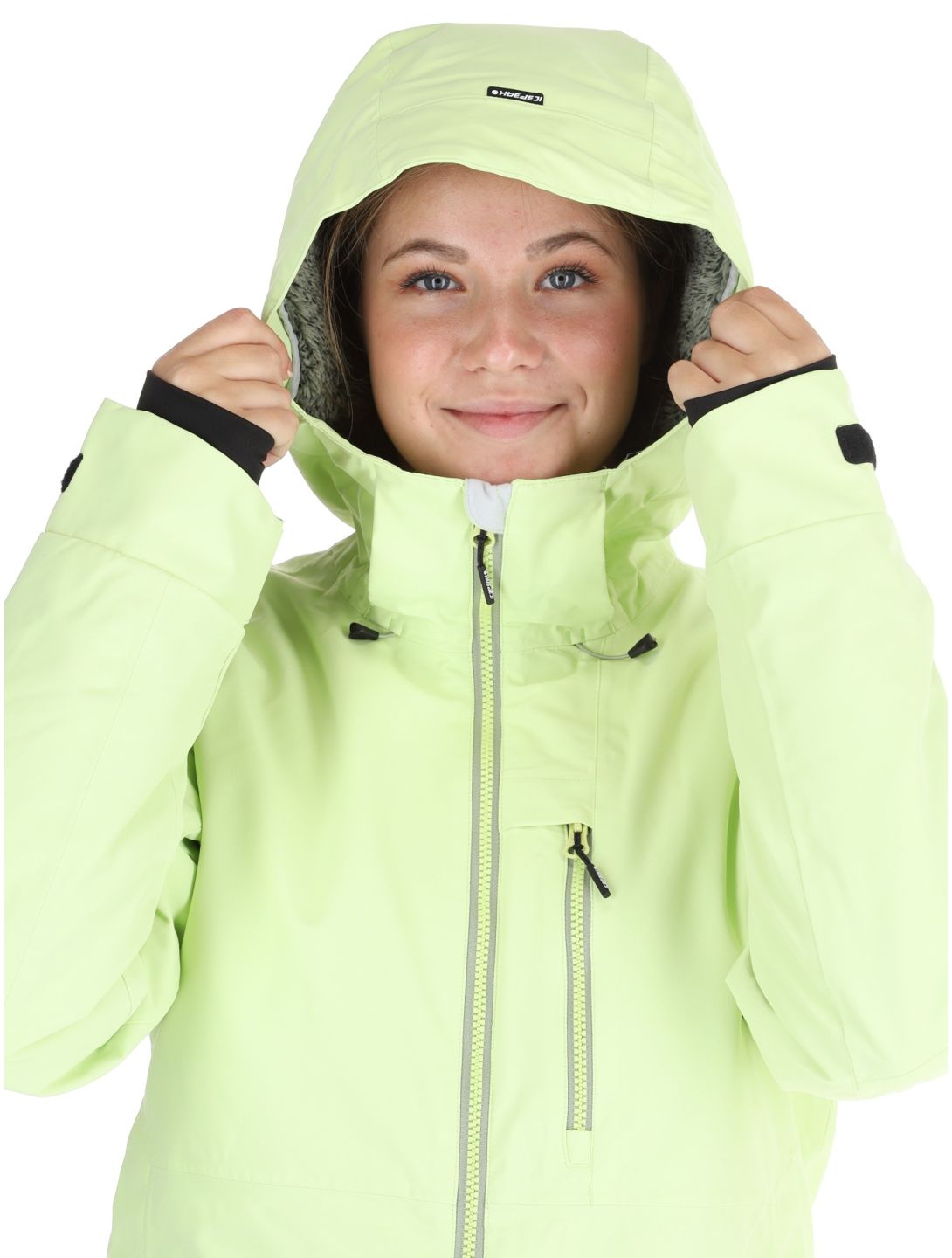 Icepeak, Cathay AA Jas gevoerd dames Light Green Groen 