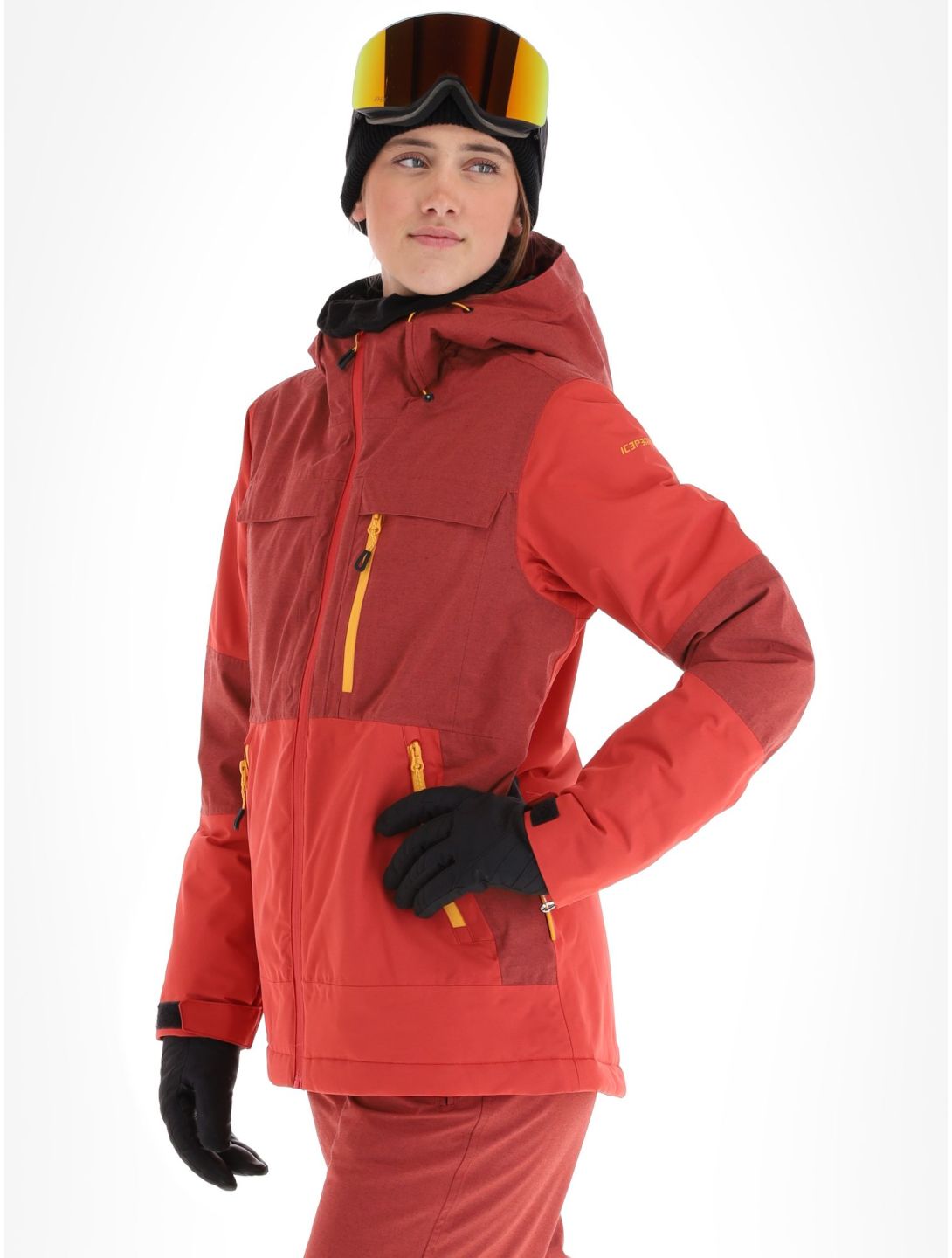 Icepeak, Cavour AA Jas gevoerd dames Cranberry Rood 