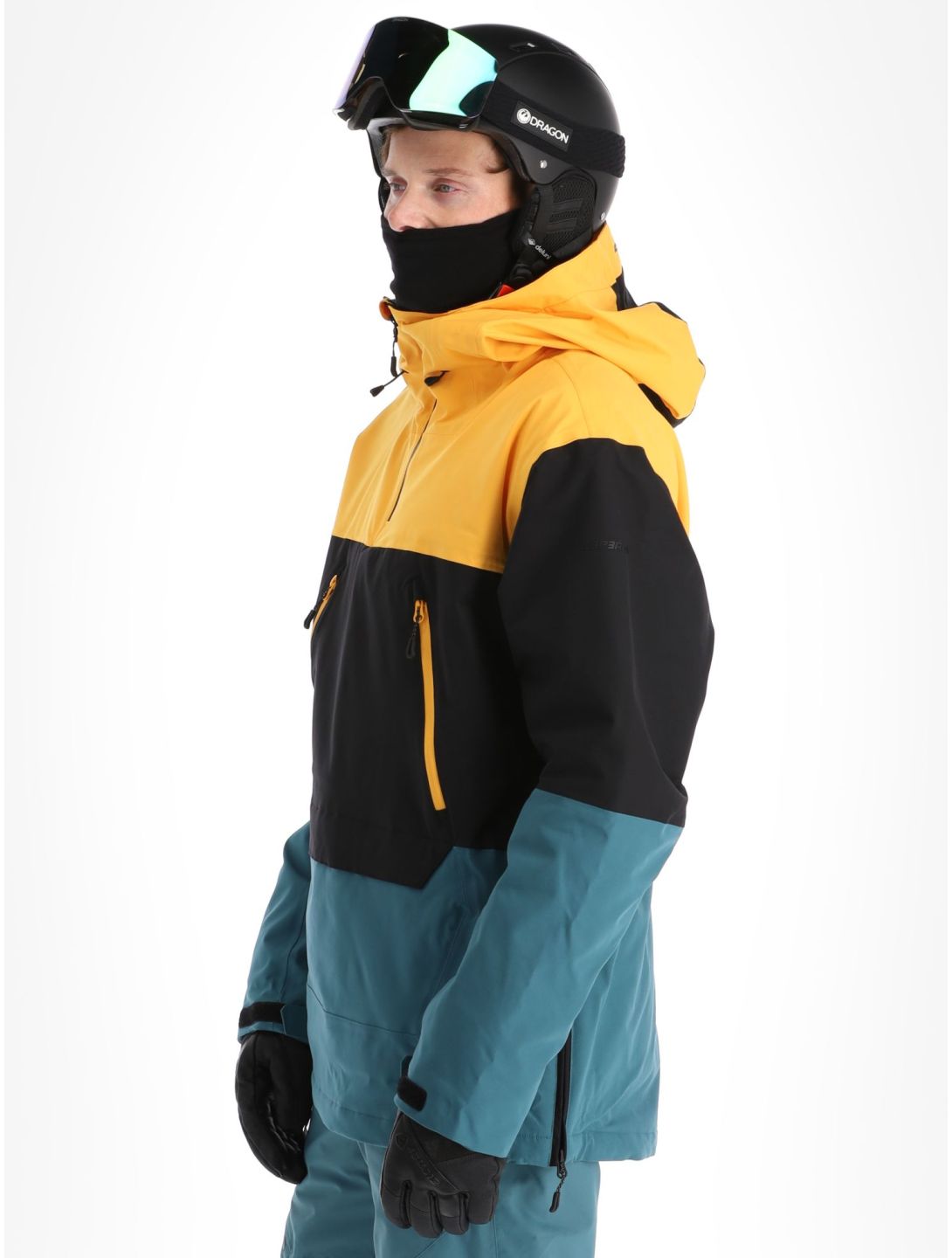 Icepeak, Charlton ski-jas heren Emerald geel, groen, zwart 