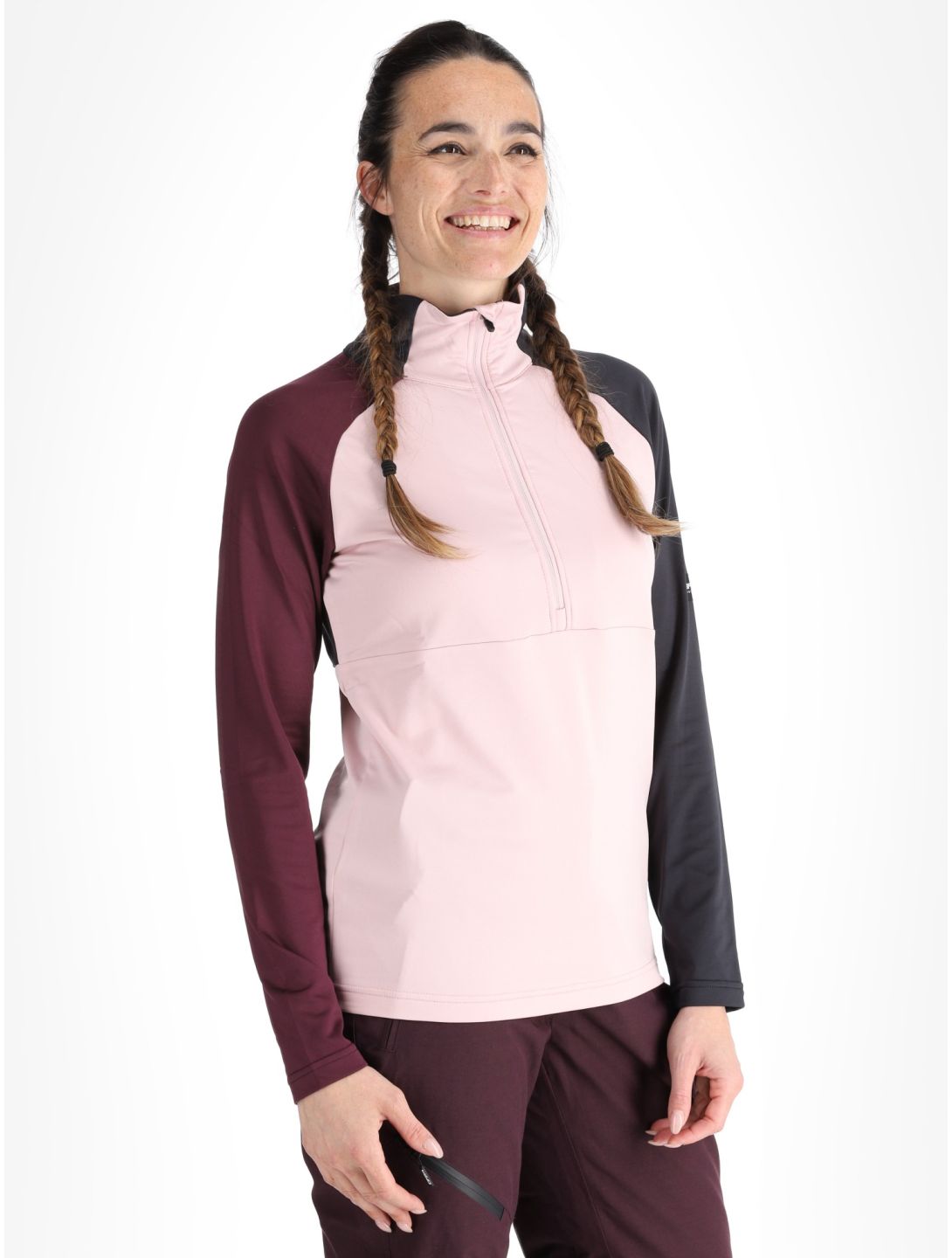 Icepeak, Clovis GA Ski pully dames Baby Pink Roze 