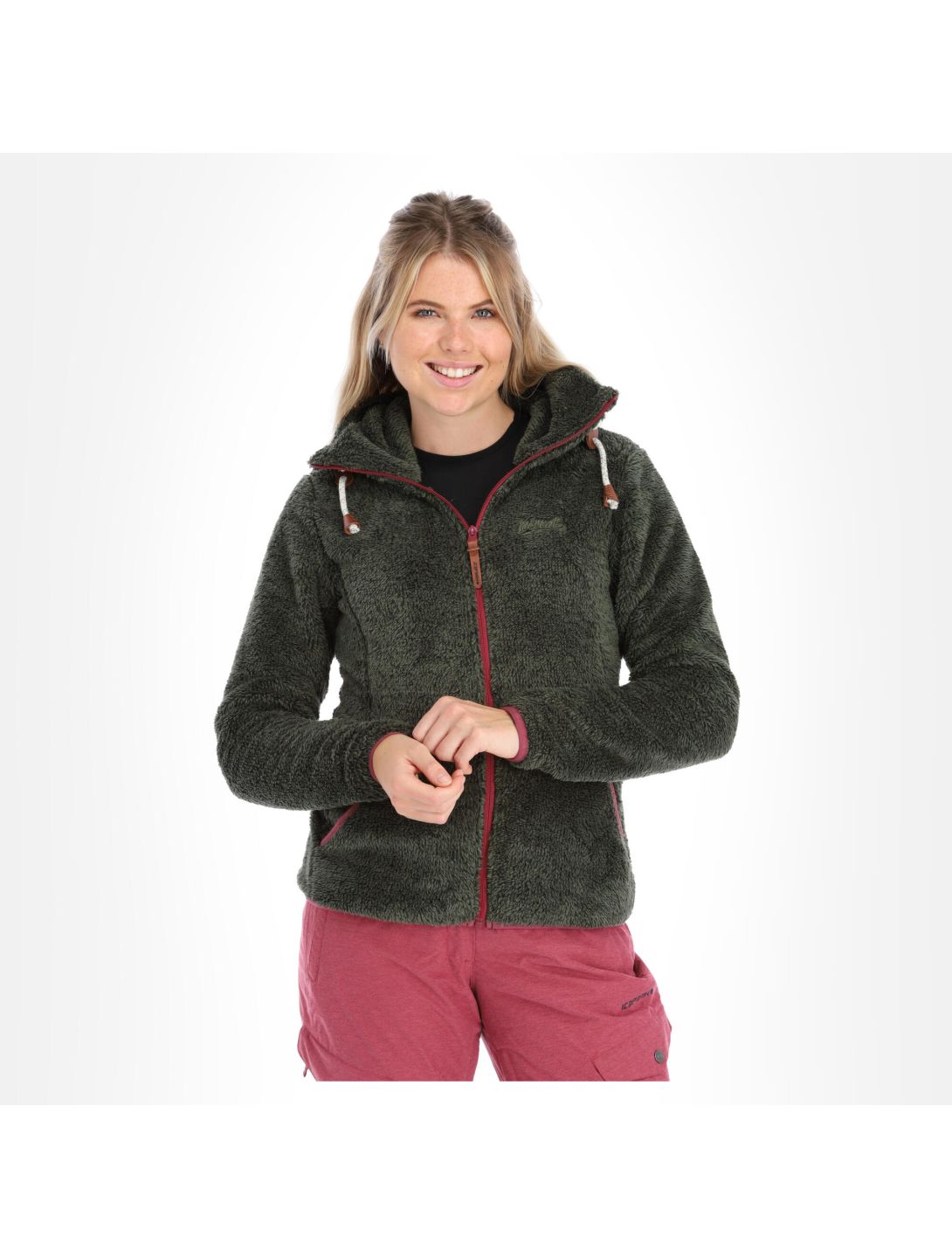 Icepeak, Colony vest dames dark olive Groen