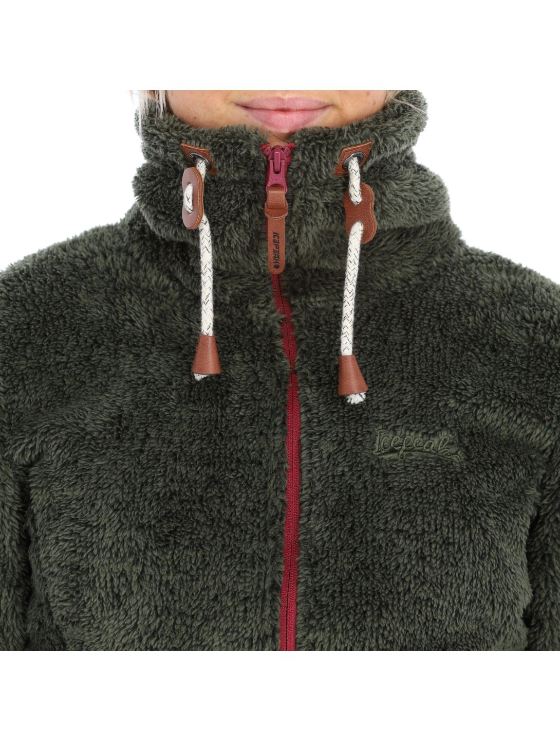 Icepeak, Colony vest dames dark olive Groen