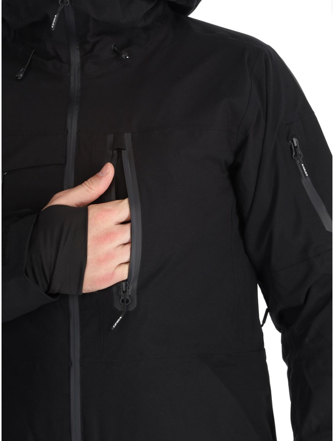 Icepeak, Curran AA Jas gevoerd dames Black Zwart 