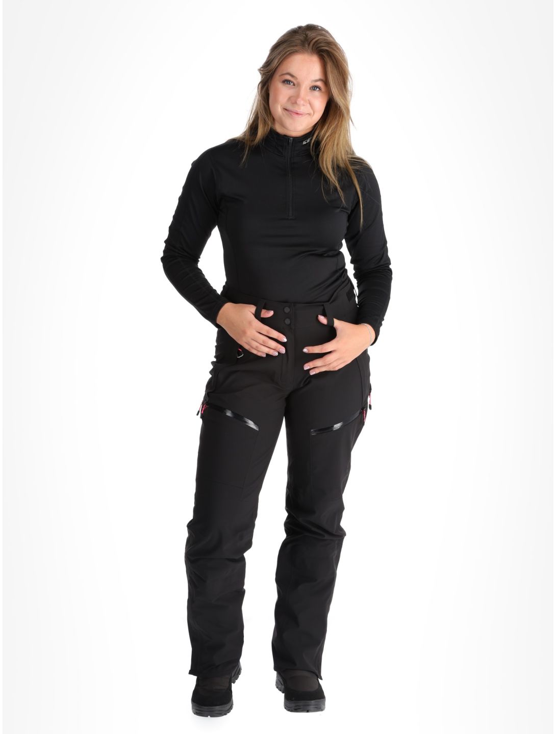 Icepeak, Dairborn hardshell skibroek dames Black zwart 