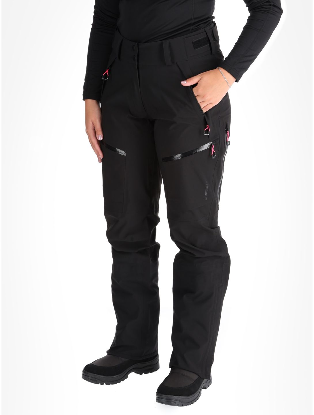 Icepeak, Dairborn hardshell skibroek dames Black zwart 