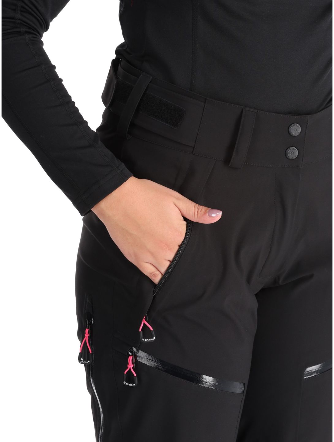 Icepeak, Dairborn hardshell skibroek dames Black zwart 