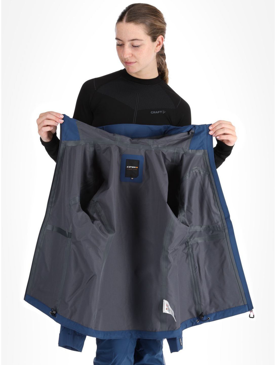 Icepeak, Deblois AB Hardshell jas dames Navy Blue Blauw 