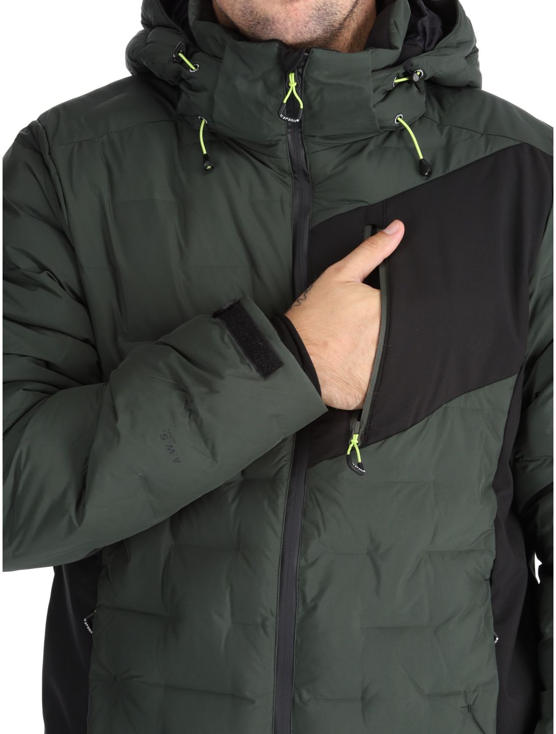 Icepeak, Dickinson AA Jas gevoerd heren Dark Olive Groen 