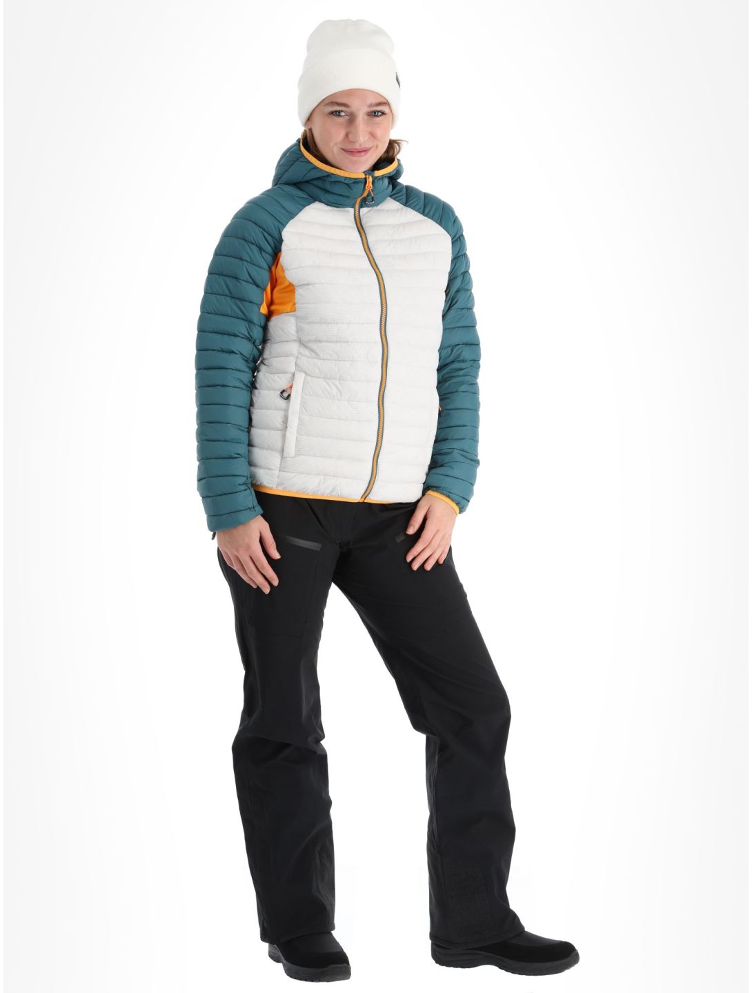 Icepeak, Dix AD Midlayer (Dons) jas dames Powder Groen, Wit 