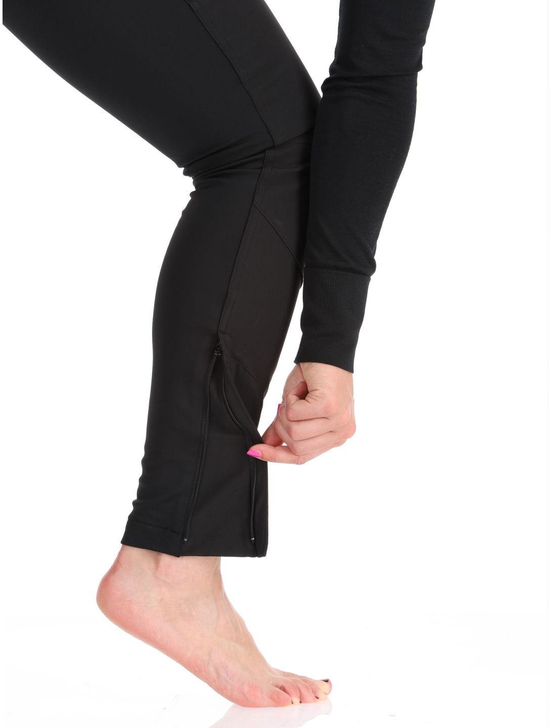 Icepeak, Doral softshell skibroek dames Basic Black zwart 