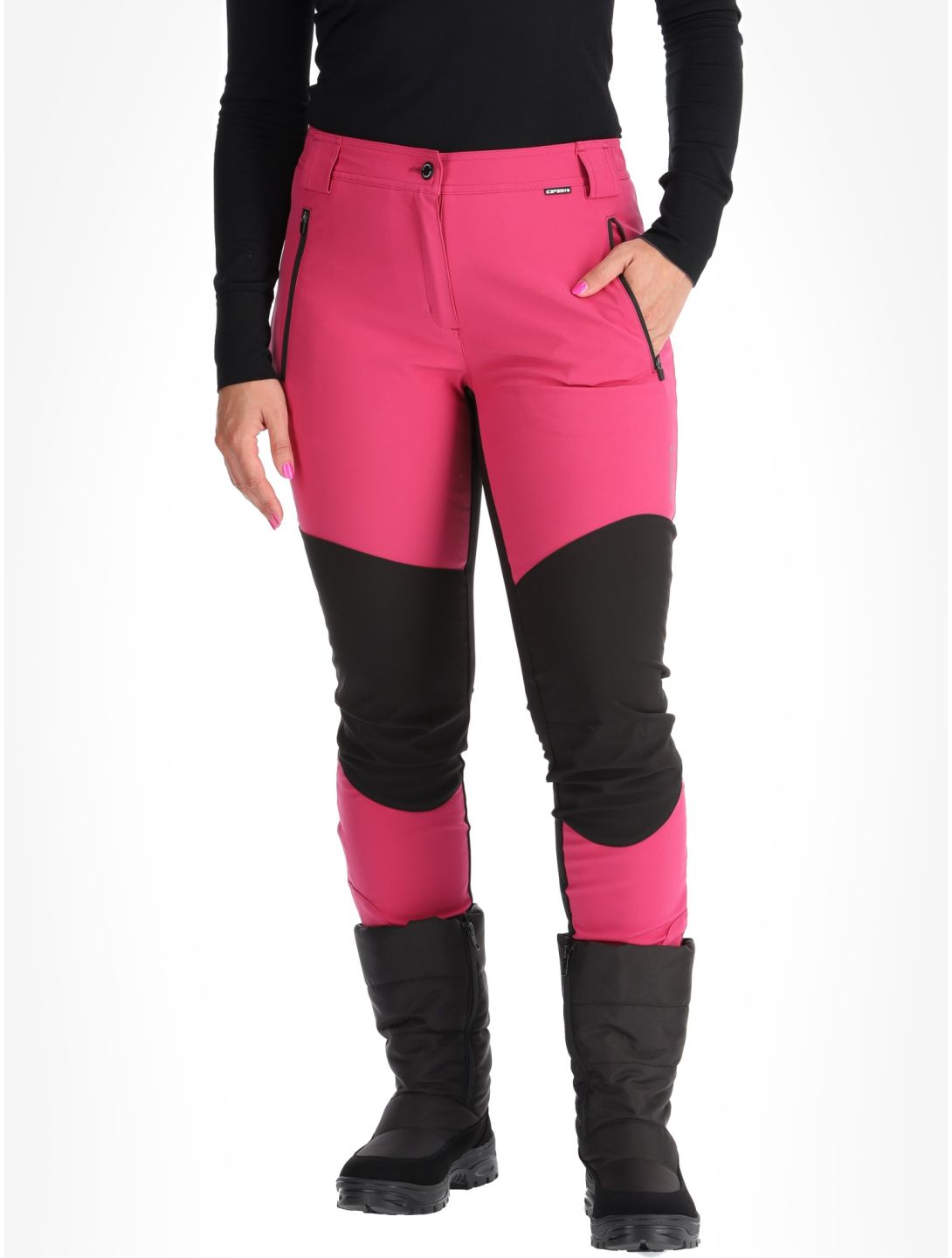 Icepeak, Doral softshell skibroek dames Raspberry rood 