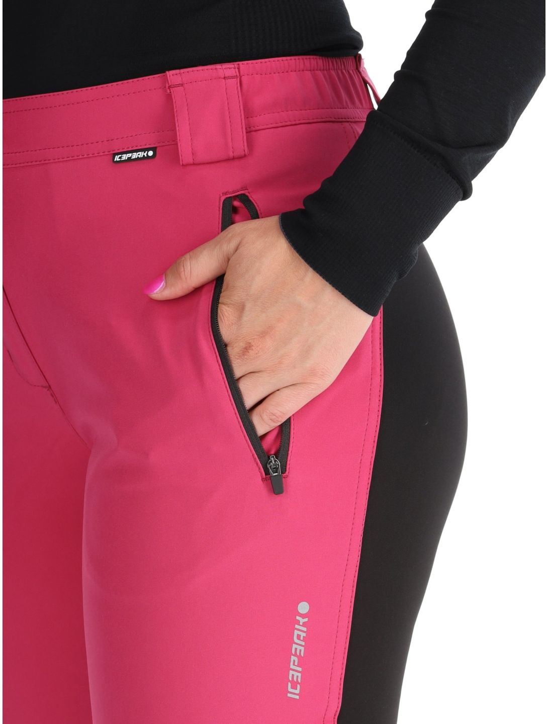 Icepeak, Doral softshell skibroek dames Raspberry rood 