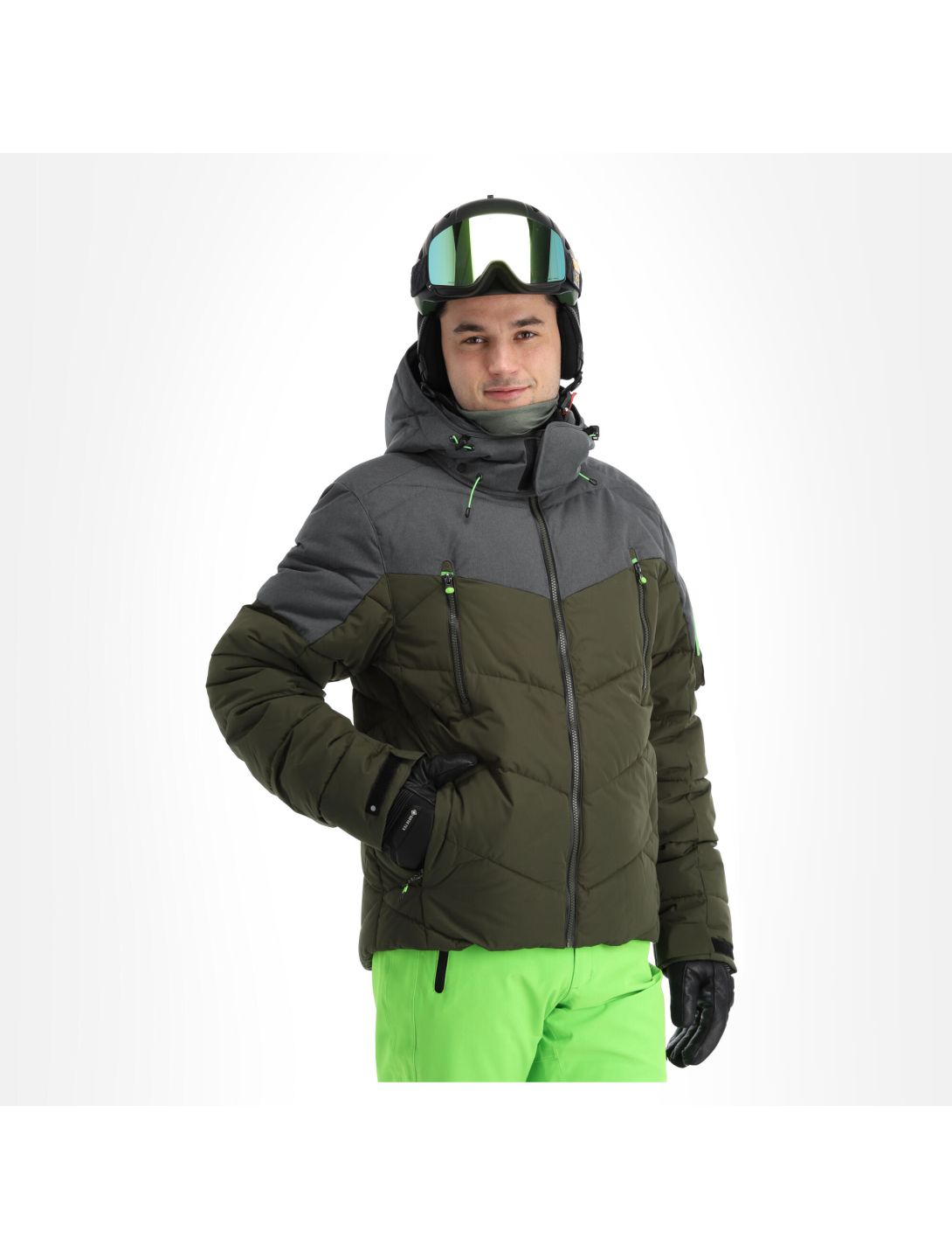 Icepeak, Eastham ski-jas heren dark olive groen 