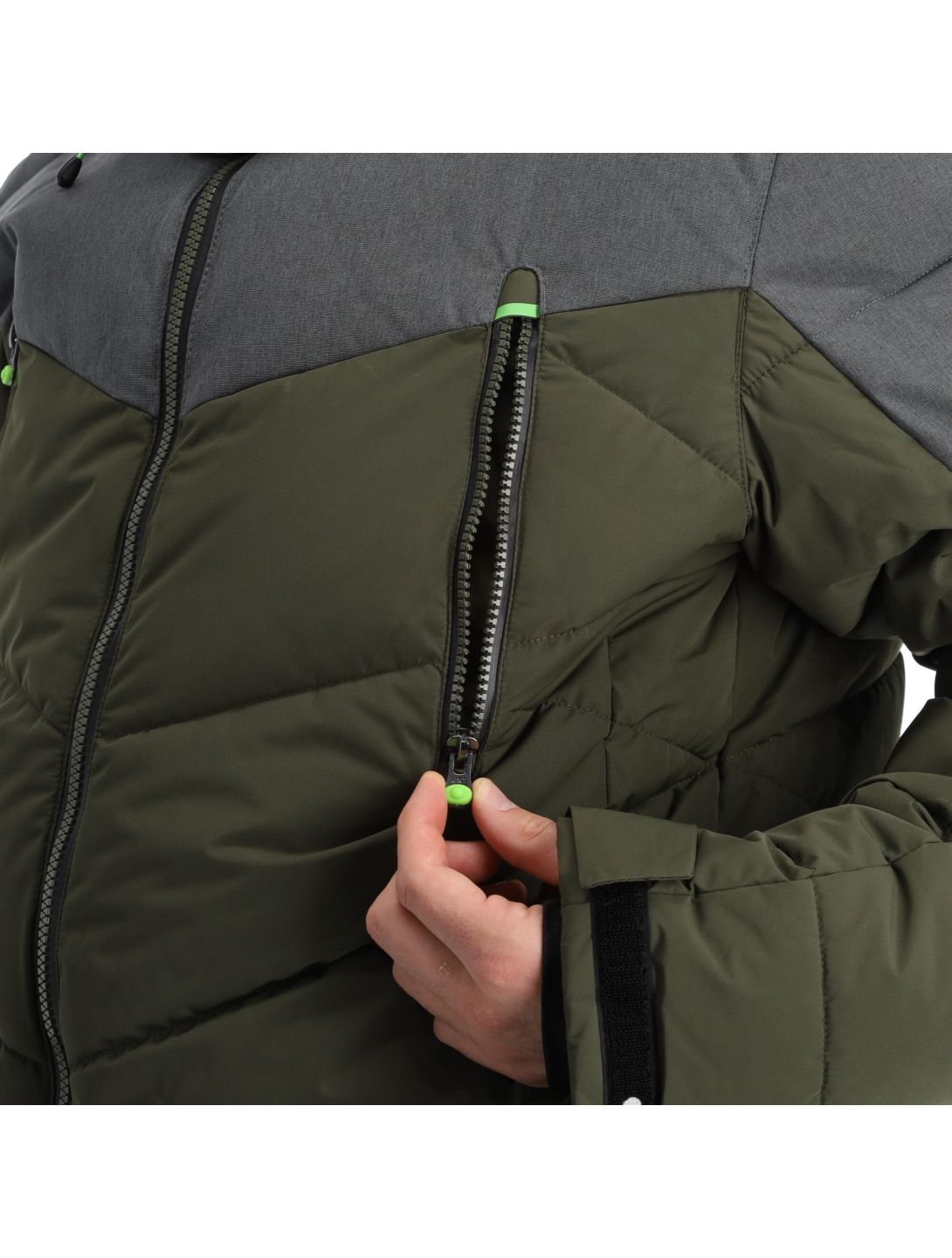 Icepeak, Eastham ski-jas heren dark olive groen 