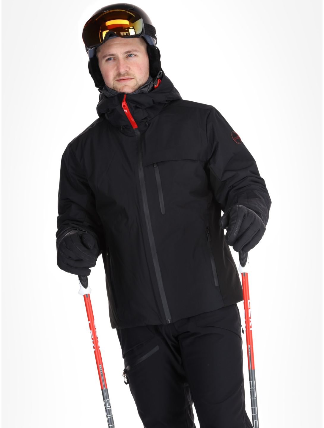 Icepeak, Easton AA Jas gevoerd heren Black Zwart 