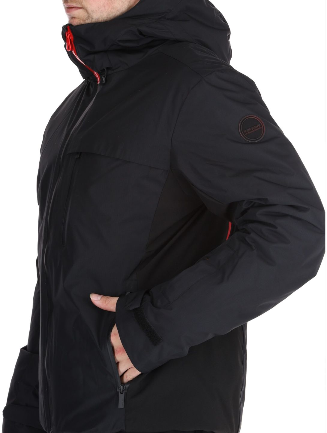 Icepeak, Easton AA Jas gevoerd heren Black Zwart 