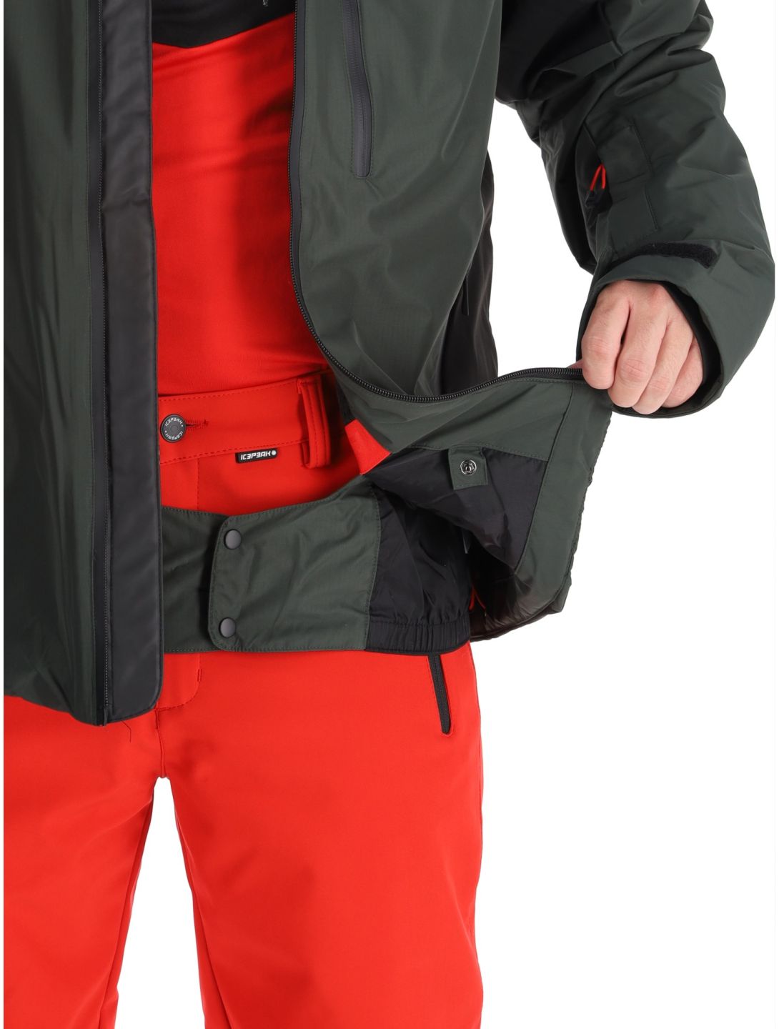 Icepeak, Easton AA Jas gevoerd heren Dark Olive Groen 