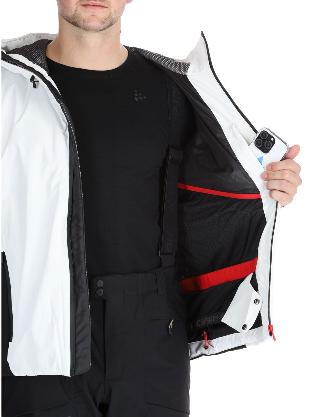 Icepeak, Easton AA Jas gevoerd heren Natural White Wit 