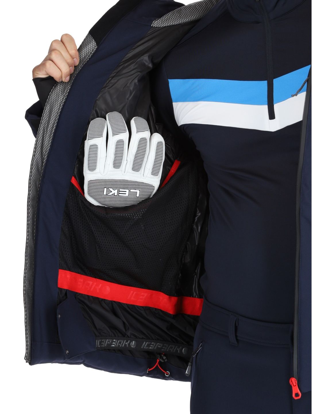 Icepeak, Edgerton AA Jas gevoerd heren Dark Blue Blauw 