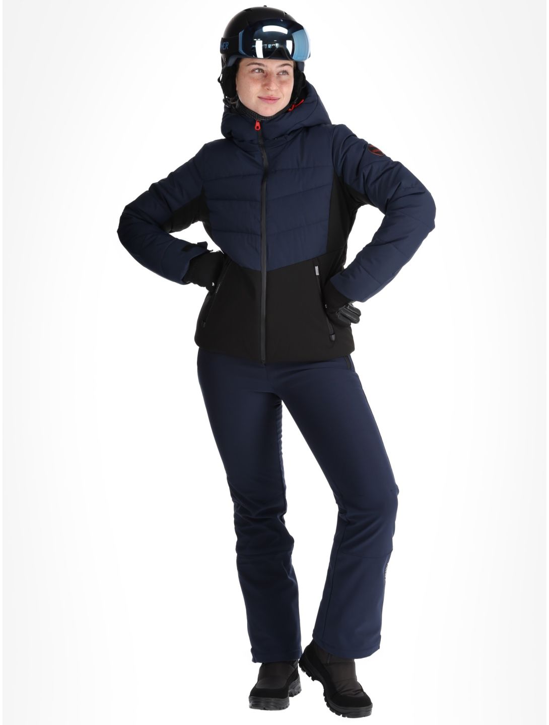 Icepeak, Electra AA Jas gevoerd dames Dark Blue Blauw 