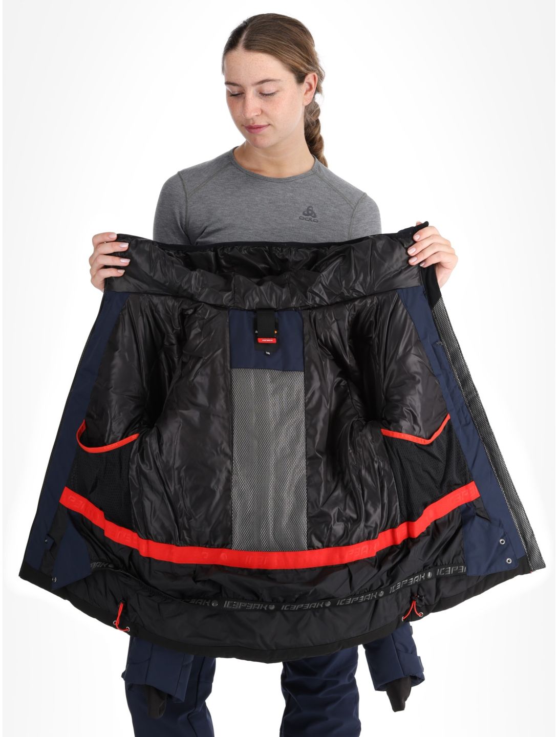 Icepeak, Electra AA Jas gevoerd dames Dark Blue Blauw 