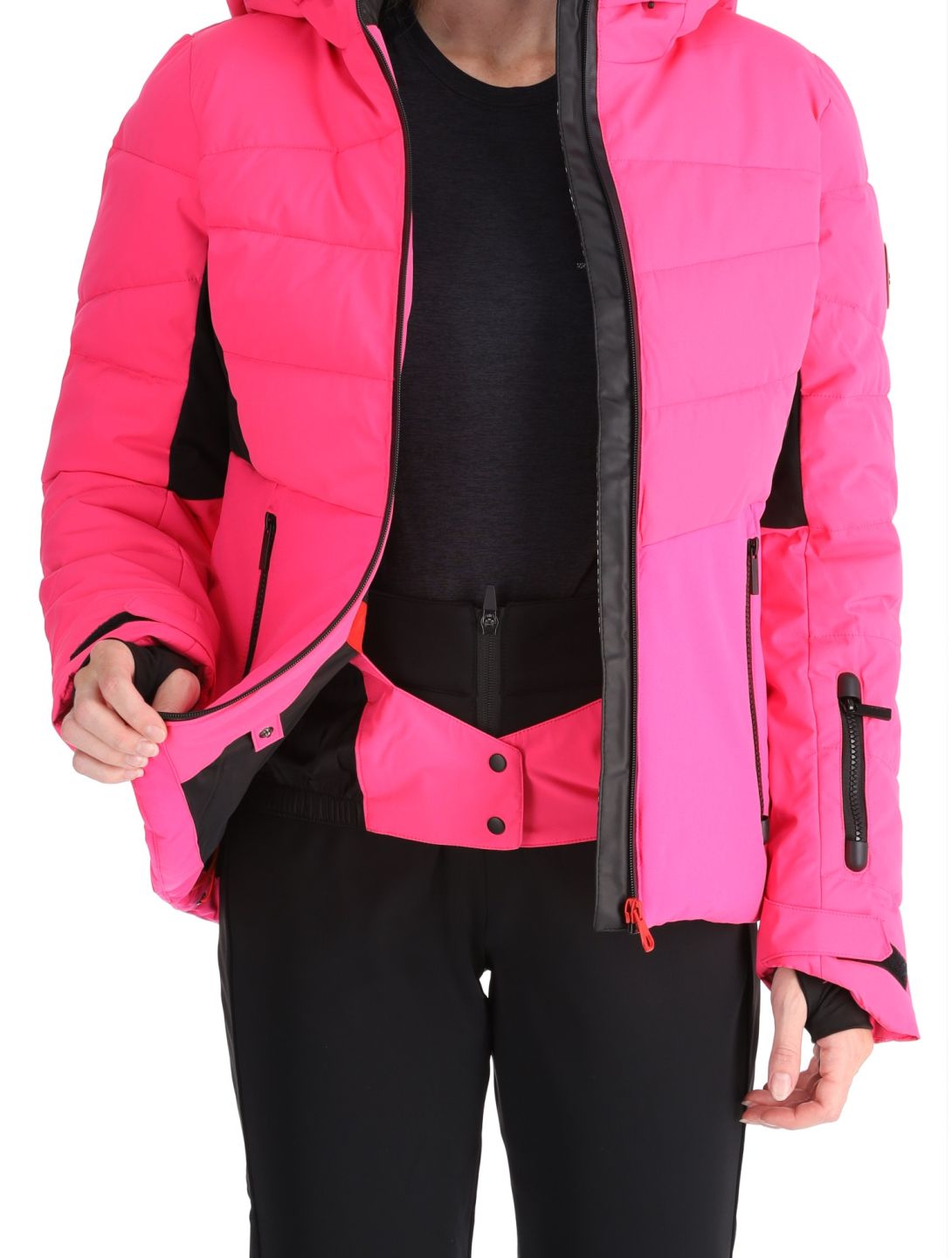 Icepeak, Electra AA Jas gevoerd dames Raspberry Rood 