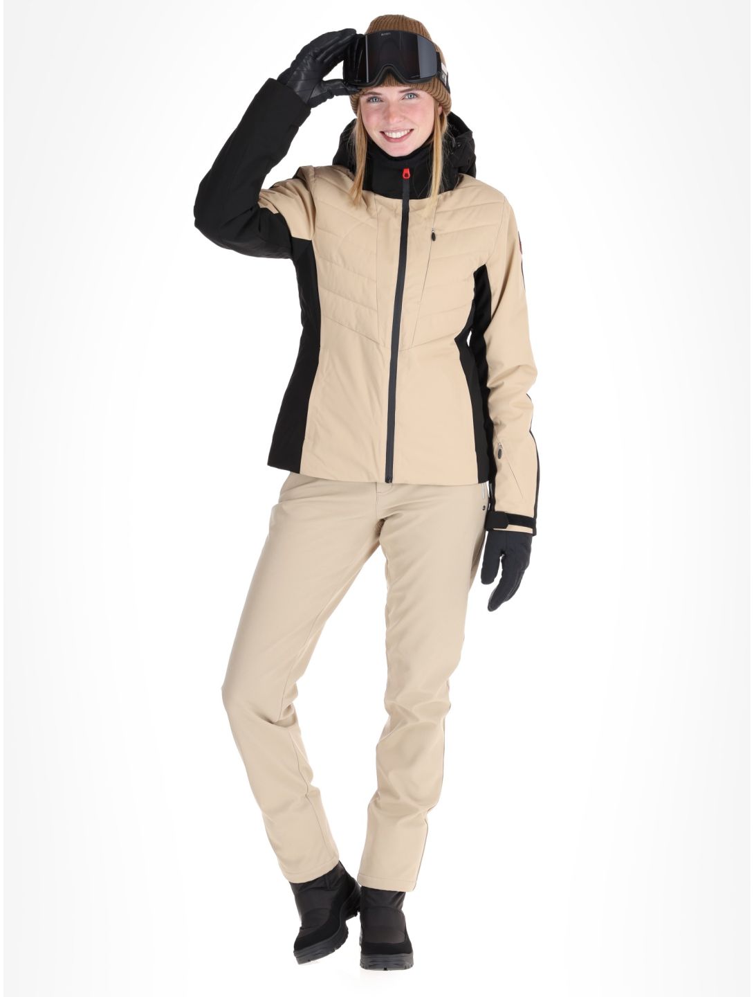 Icepeak, Eleele AA Jas gevoerd dames Beige Beige 