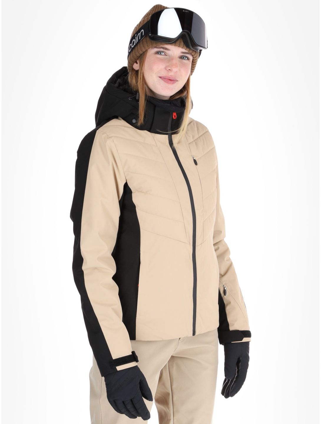 Icepeak, Eleele AA Jas gevoerd dames Beige Beige 