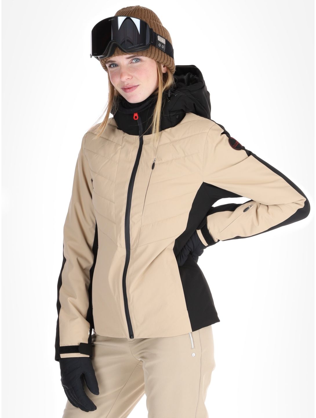 Icepeak, Eleele AA Jas gevoerd dames Beige Beige 