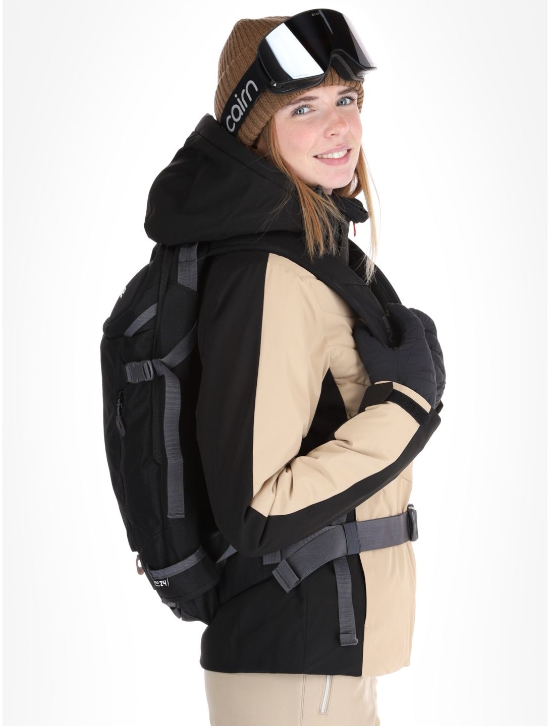 Icepeak, Eleele AA Jas gevoerd dames Beige Beige 